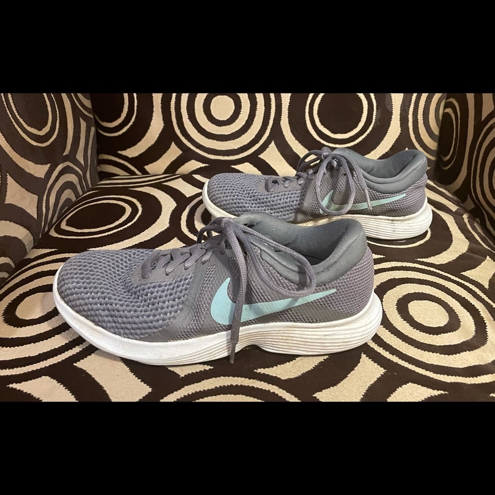 Women’s Gray Nike Revolutionary 4 Running Shoe